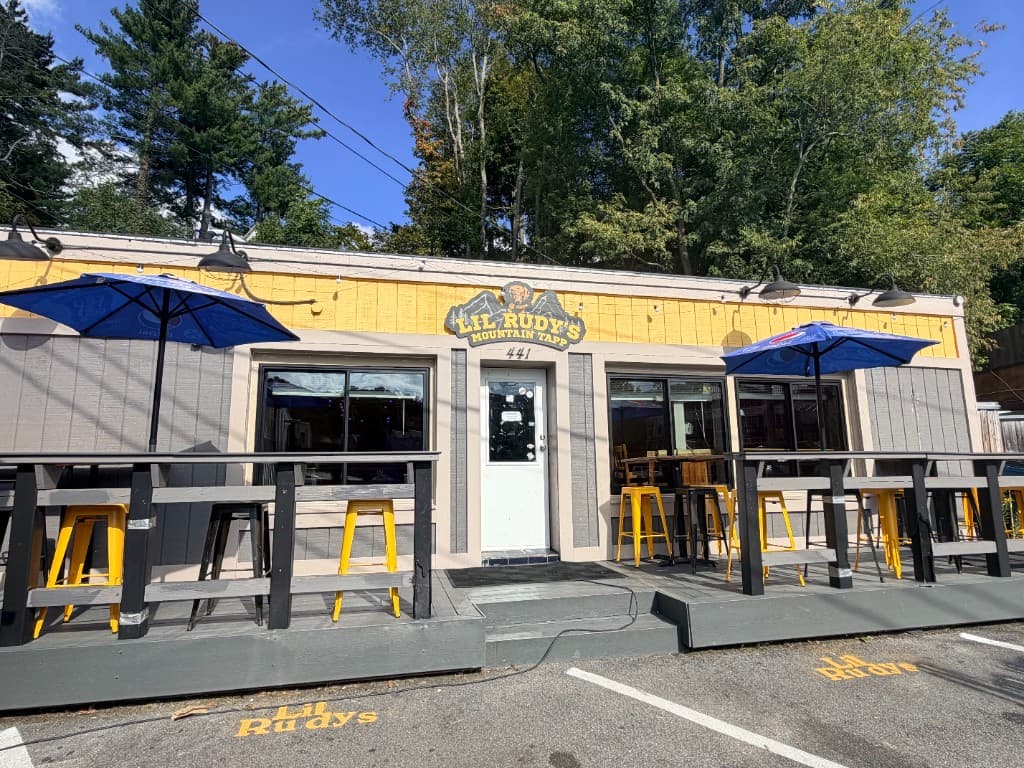 Front of Lil Rudy's Mountain Tapp in Boone